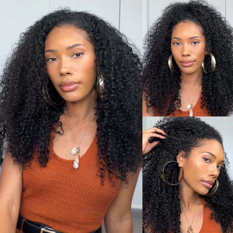 Messy Curly Half Wig